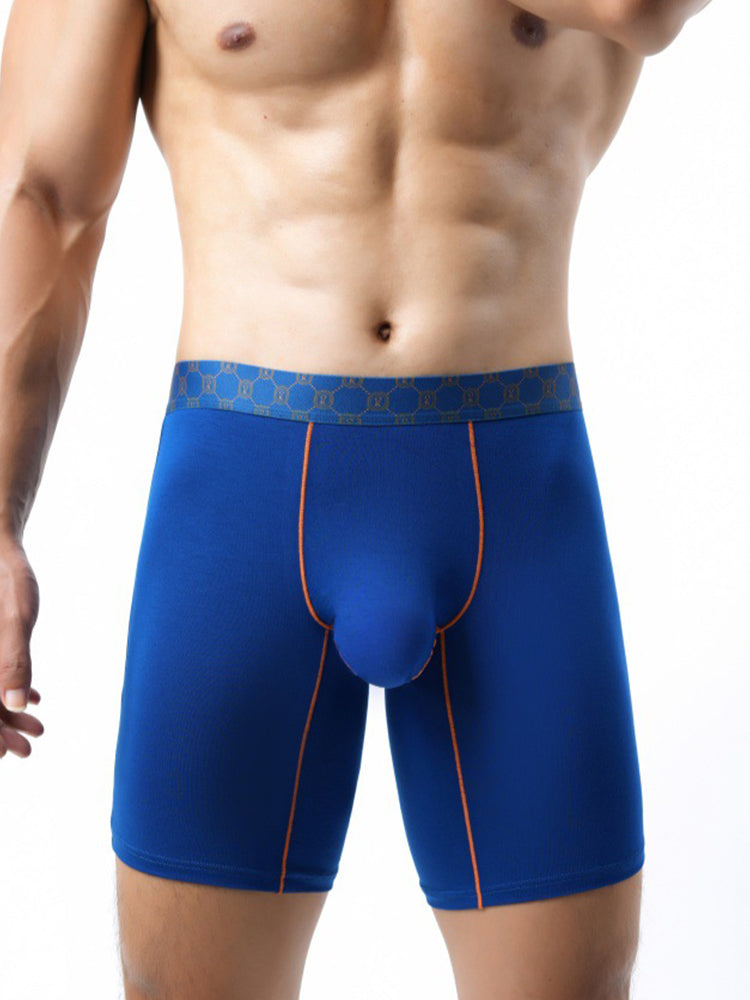 2 Pack Men's Stretch Fabric Full Coverage Anti-Chafing Soft Midway Briefs