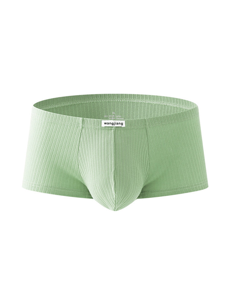 2 Pack Premium Cotton Double-Layered Gusset Breathable U-Pouch Trunks