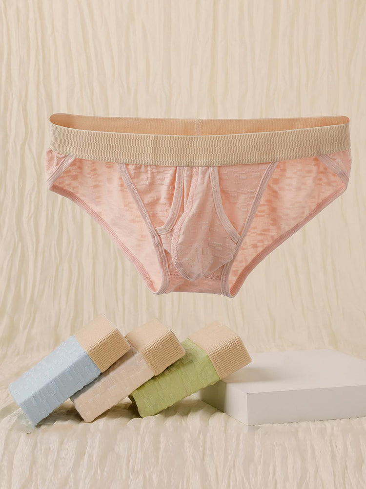 2 Pack Men’s Low-Rise Split-Side Bikini with Separate Pouch
