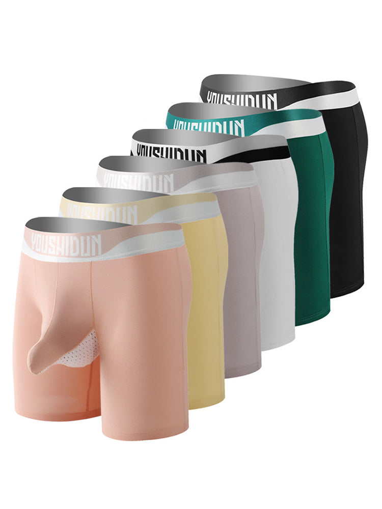 2 Pack Men's Supportive Separated Pouch Ultra-Soft Anti-Chafing Midway Briefs