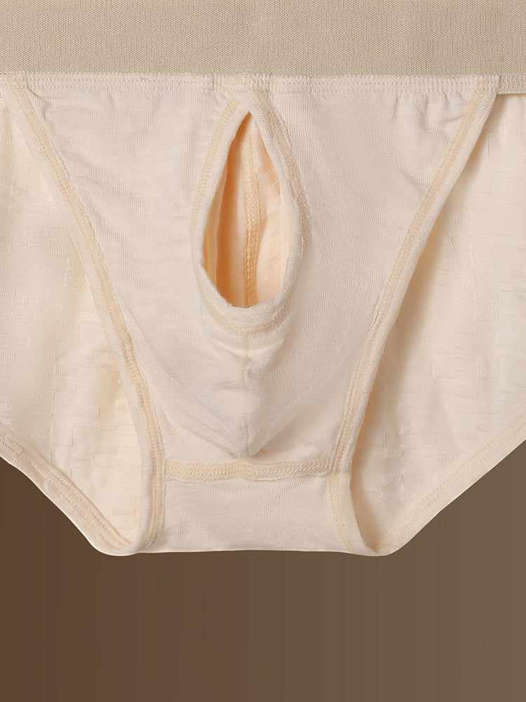 2 Pack Men’s Low-Rise Split-Side Bikini with Separate Pouch