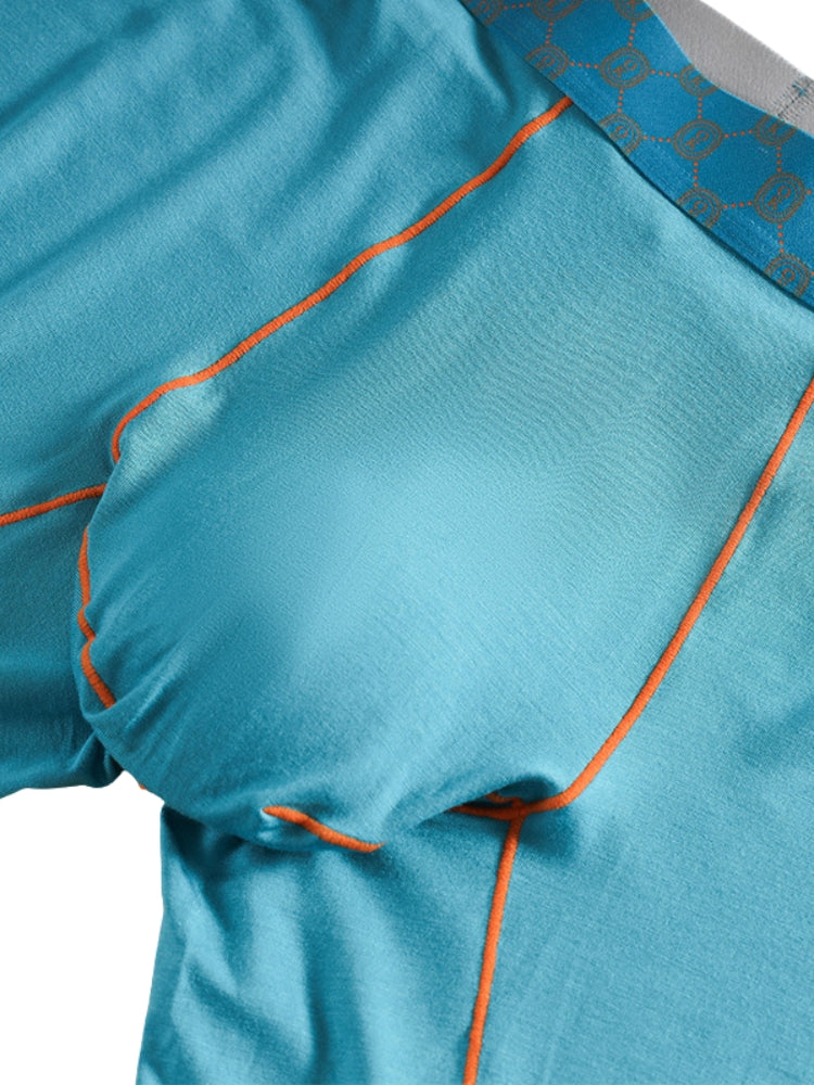 2 Pack Men's Stretch Fabric Full Coverage Anti-Chafing Soft Midway Briefs