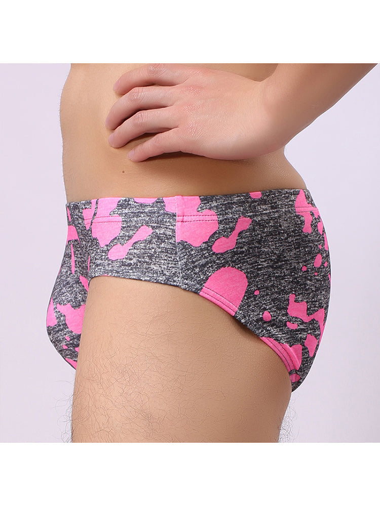2 Pack Men's Camo Print U-Pouch Briefs