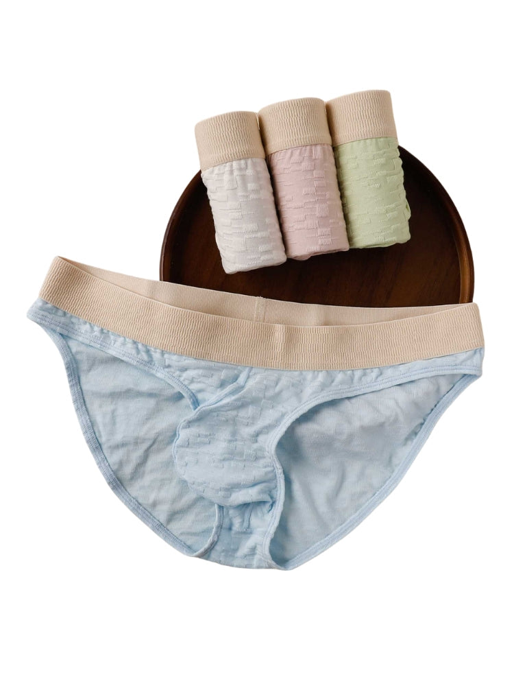 2 Pack Men's Seamless Quick-Dry Lightweight & Airy Sporty Cut Soft Briefs