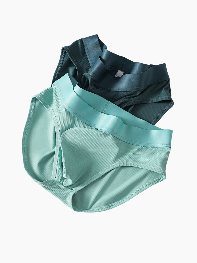 3 Pack Men's Solid Color Large U-Pouch Sporty Cut Odor-Resistant Soft Briefs