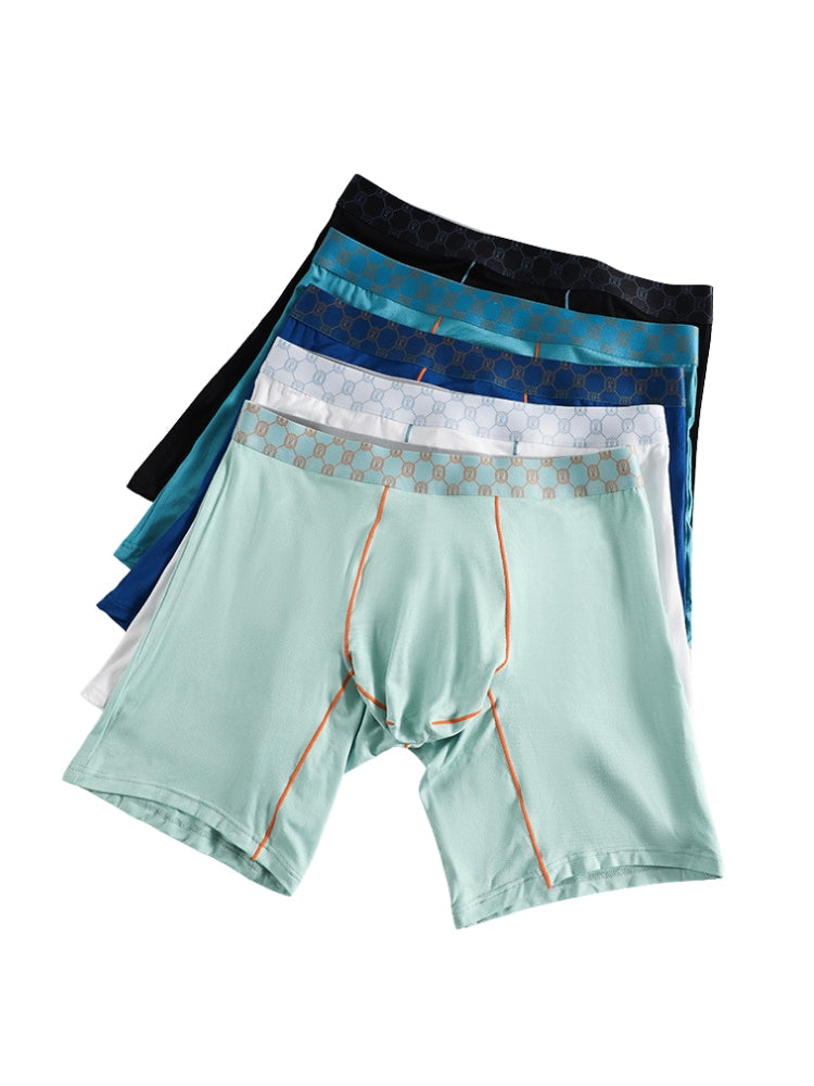 2 Pack Men's Stretch Fabric Full Coverage Anti-Chafing Soft Midway Briefs