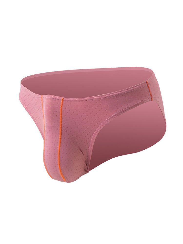 3 Pack Men's Breathable Mesh Sexy Low-Rise Supportive Pouch Bikini