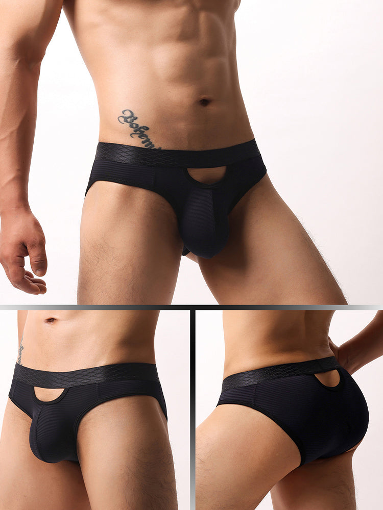 4 Pack Men's Sexy Striped Design Day-Long Comfort Soft-Touch Waistband Bikini