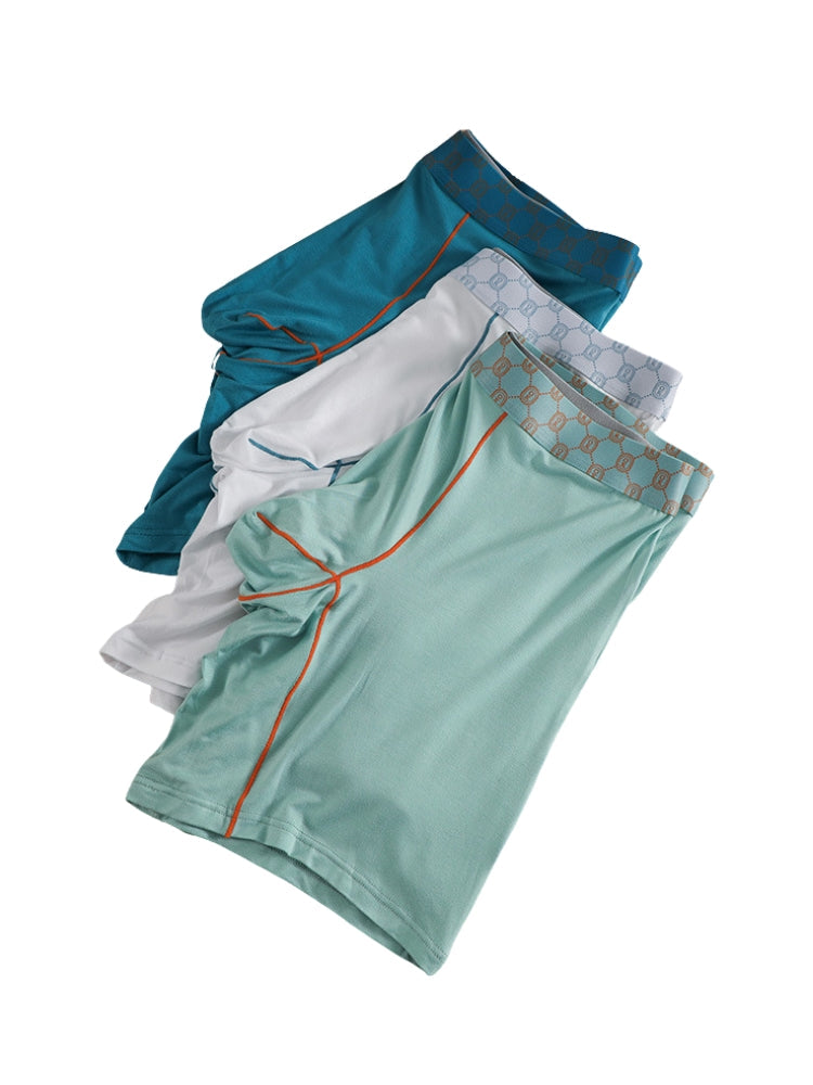 2 Pack Men's Stretch Fabric Full Coverage Anti-Chafing Soft Midway Briefs