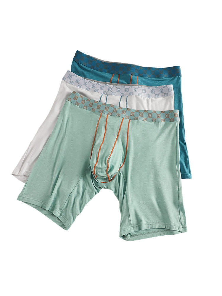 2 Pack Men's Solid Color Anti-Chafing Comfy Waistband Stretch Fit Midway Briefs