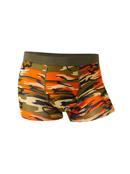 4 Pack Men's Breathable Recycled-Fiber Camo Trunks
