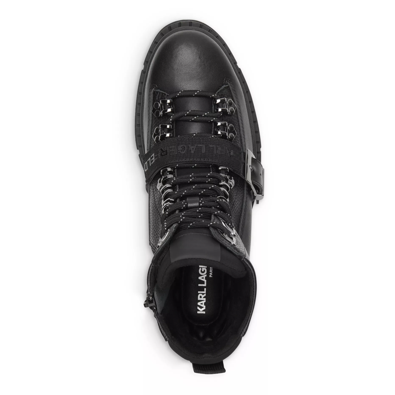 Tumbled Leather Top Buckle Strap Boots