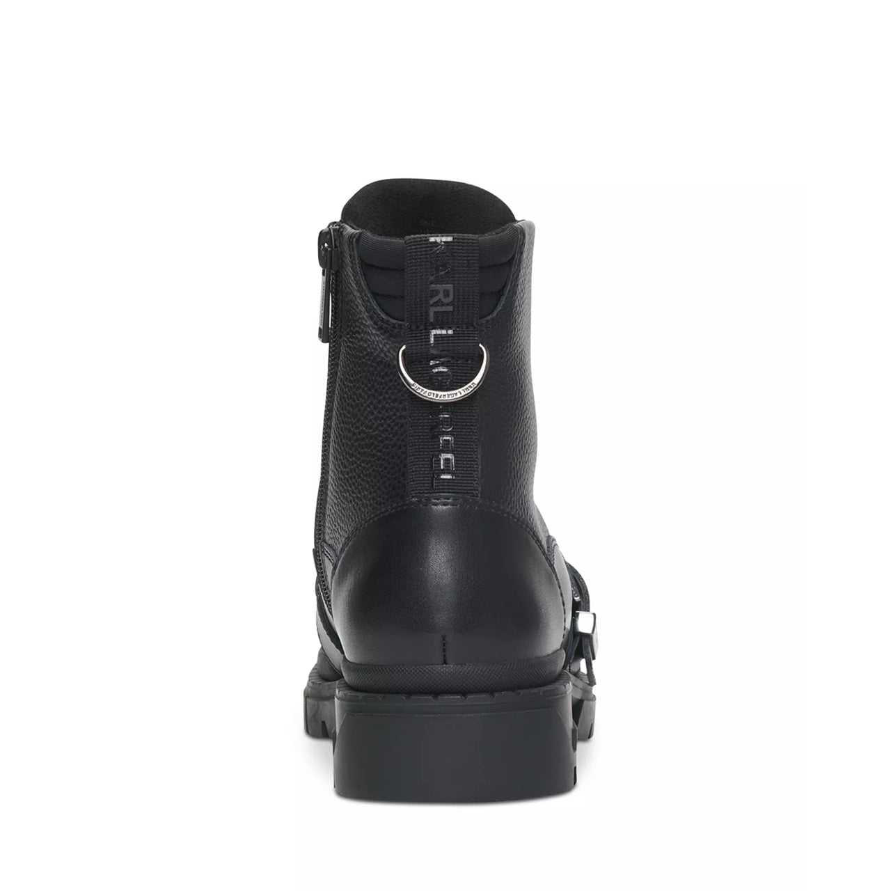 Tumbled Leather Top Buckle Strap Boots