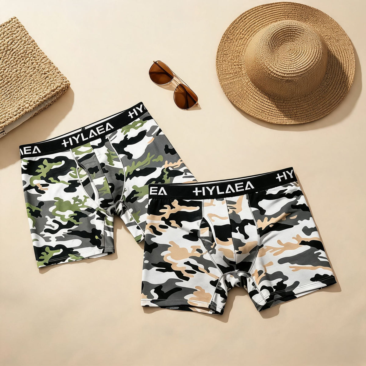 Bamboo Fiber Camouflage Boxer Briefs