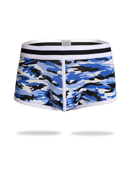2 Pack Men's Ultra-Soft Bold Prints Sporty Cut Anti-Chafing Snug Fit Trunks