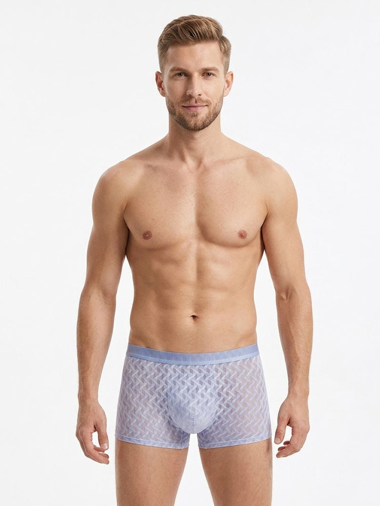 Men's 3D Contoured Pouch Breathable Honeycomb Mesh Trunks