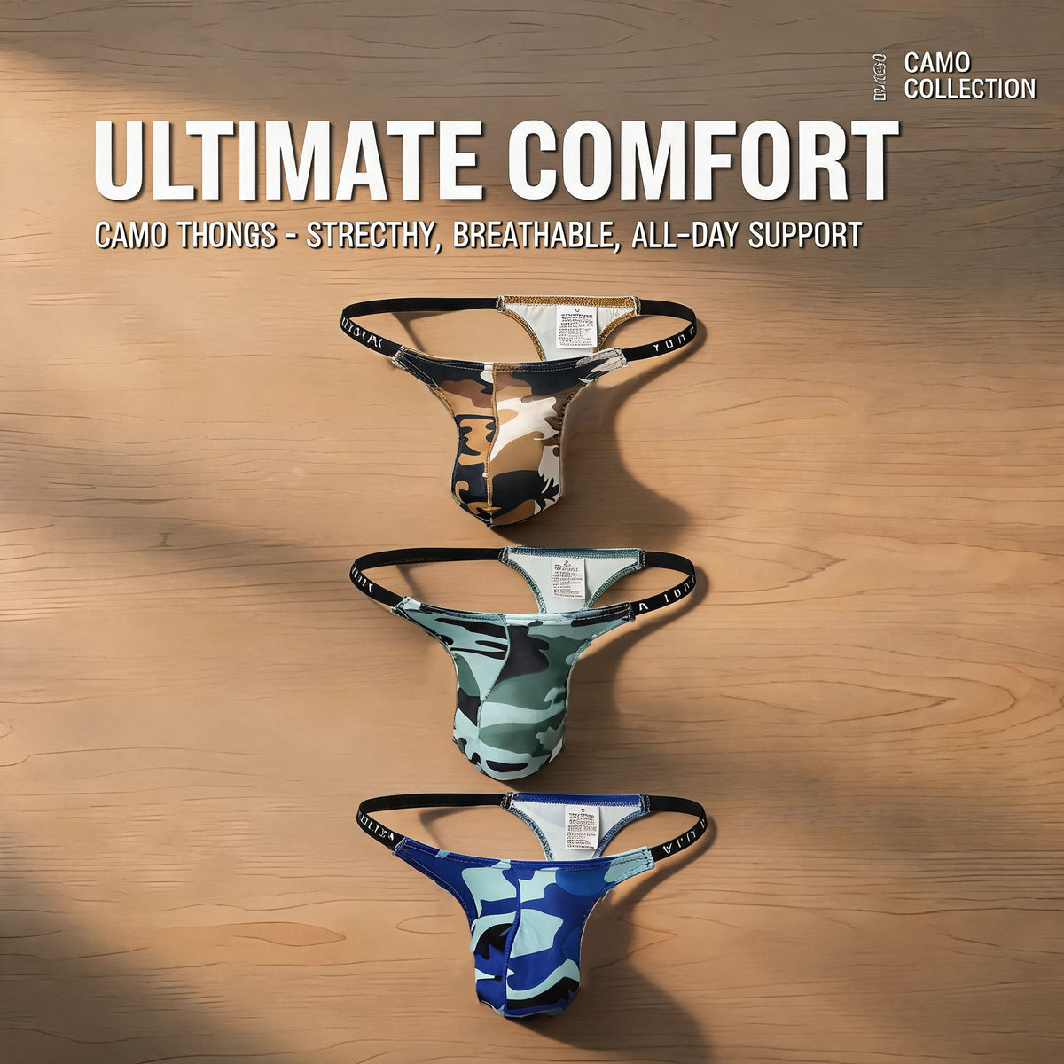 Men's Camouflage Thong Bikini