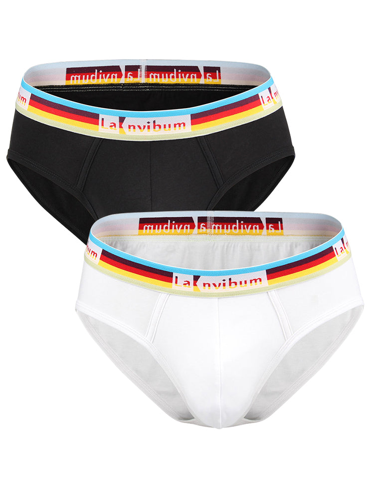 2 Pack Men’s U Pouch Rainbow Pride Briefs