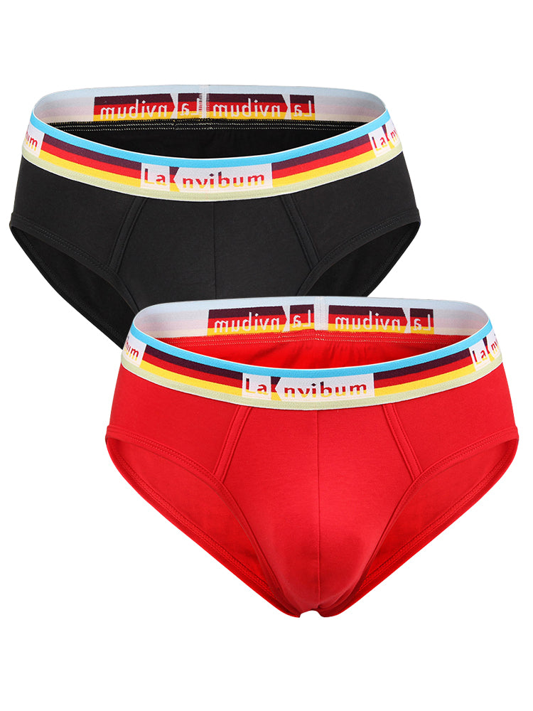 2 Pack Men’s U Pouch Rainbow Pride Briefs