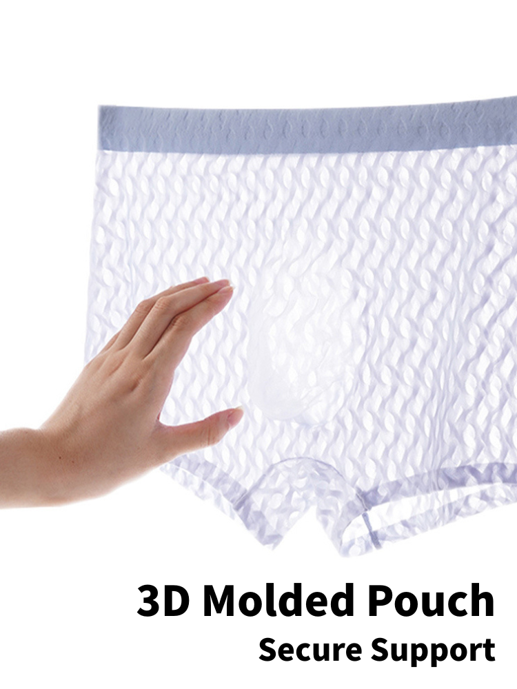 Men's 3D Contoured Pouch Breathable Honeycomb Mesh Trunks