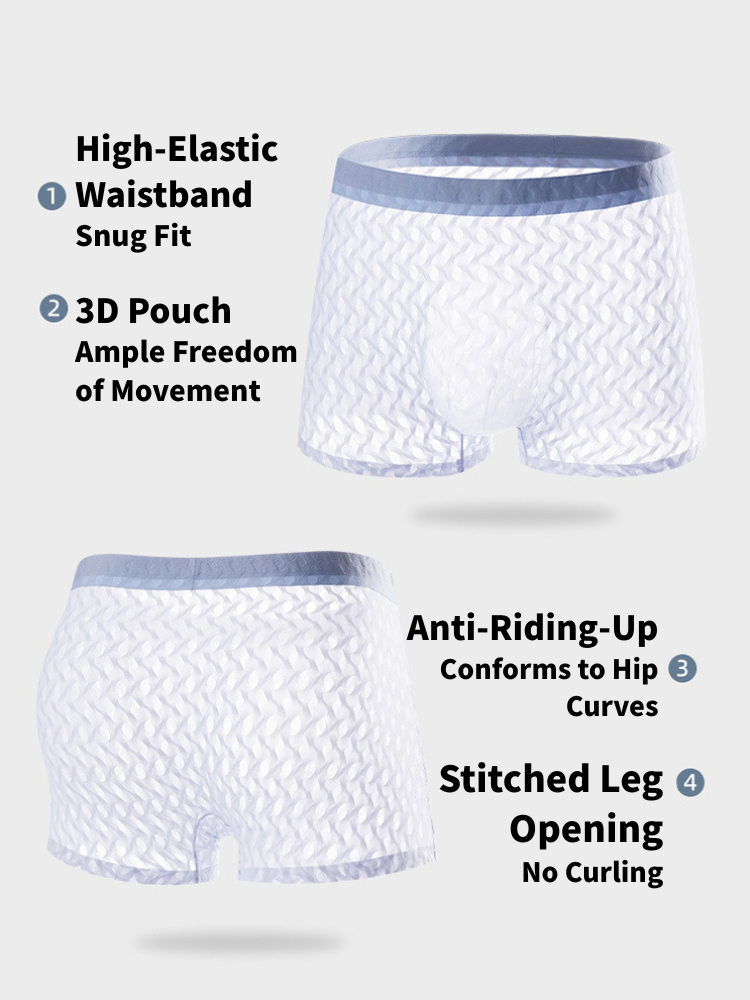 Men's 3D Contoured Pouch Breathable Honeycomb Mesh Trunks