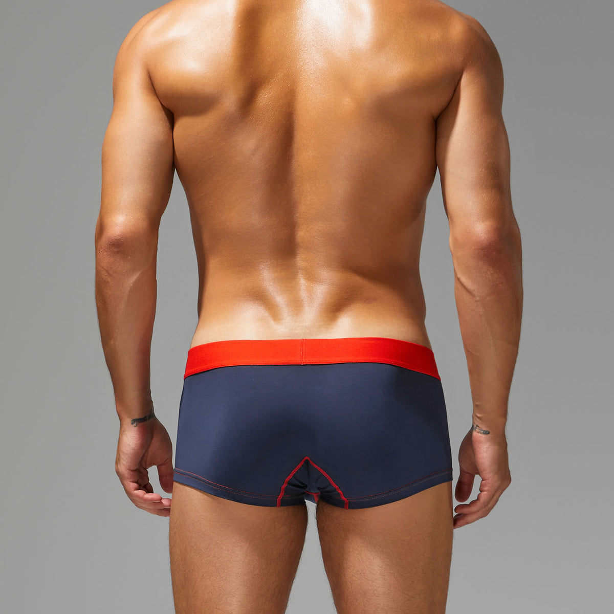 Men's Breathable Cotton Low Waist Boxer Briefs