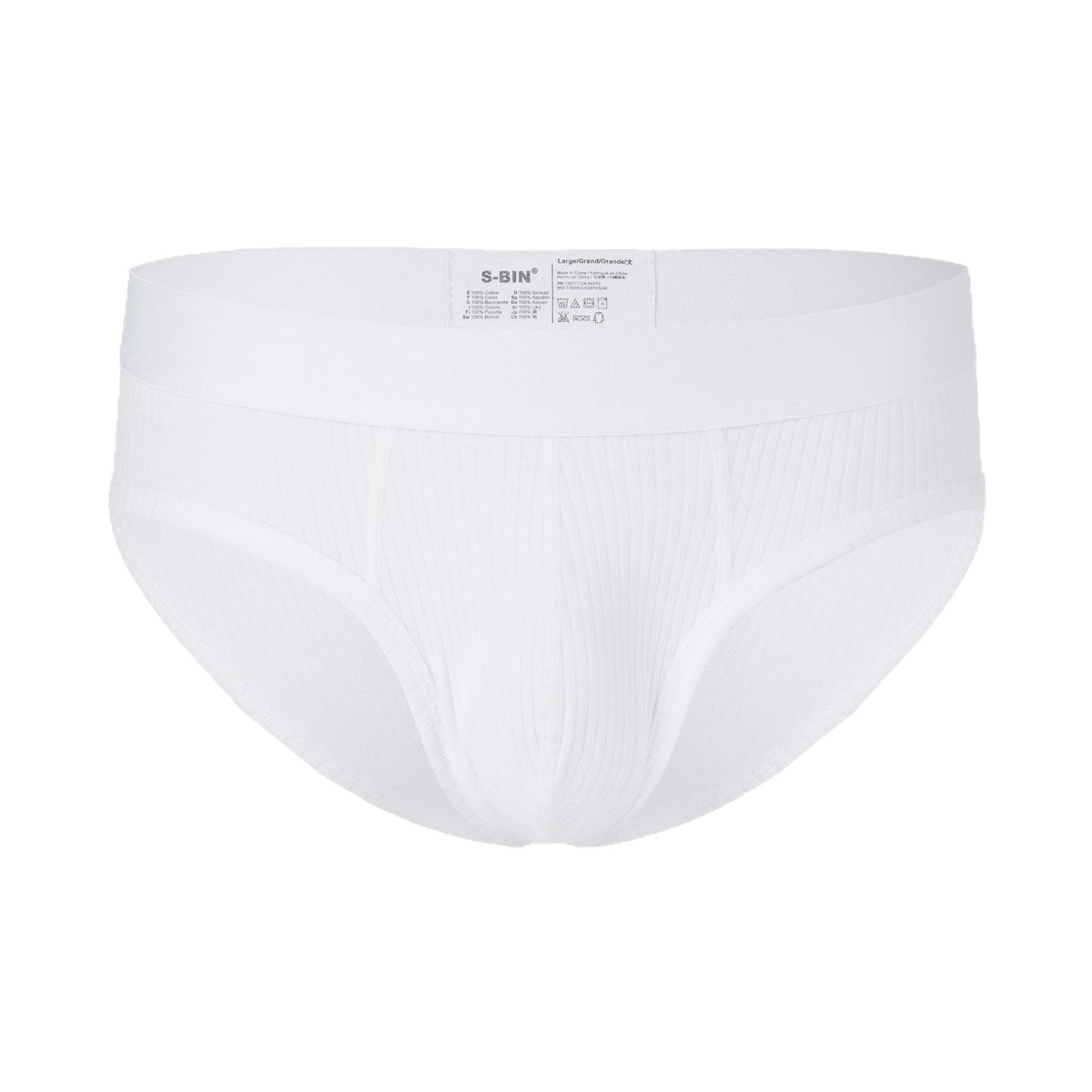 Men's Solid Color Breathable Threaded Stretch Underwear