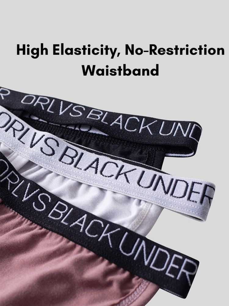 2 Pack Men's Soft Modal Bikini with U-Shaped Pouch and Stretch Waistband