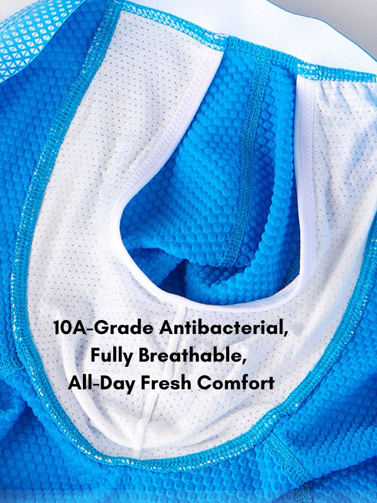 2 Pack Men's Ice Silk Ultra-Soft Mesh Breathable Cooling Comfort Midway Briefs