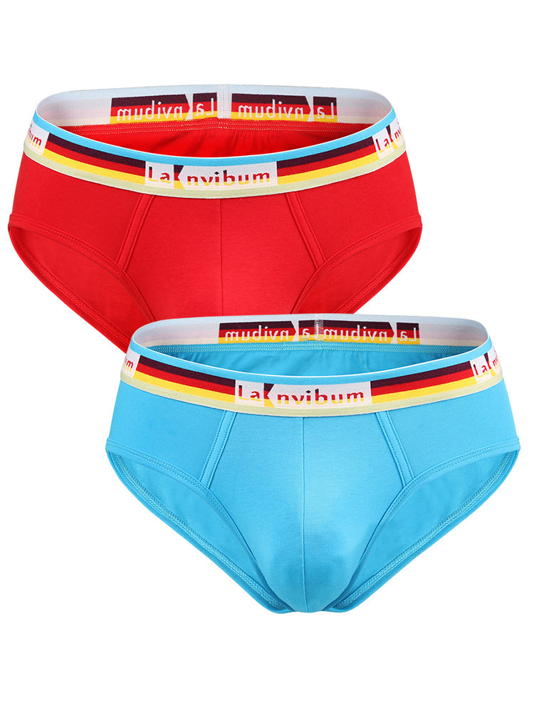 2 Pack Men’s U Pouch Rainbow Pride Briefs