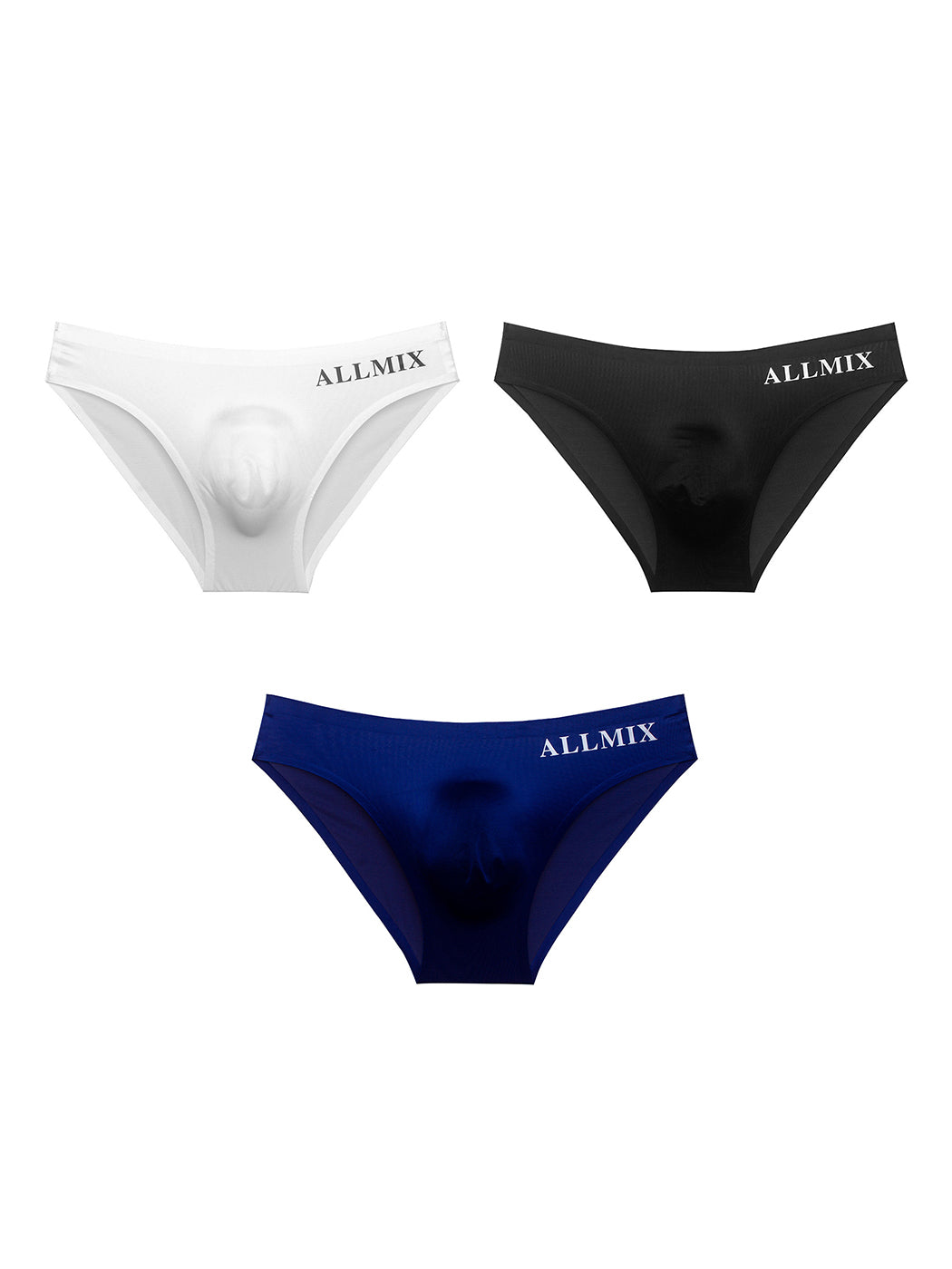 3 Pack ALLMIX Men's Sport Seamless Support Briefs