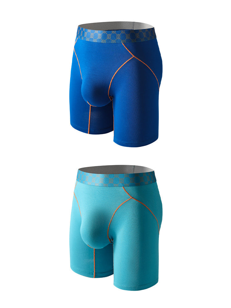 2 Pack Men's Ultra-Soft Anti-Chafing Stay-Put Fit Odor-Resistant Midway Briefs