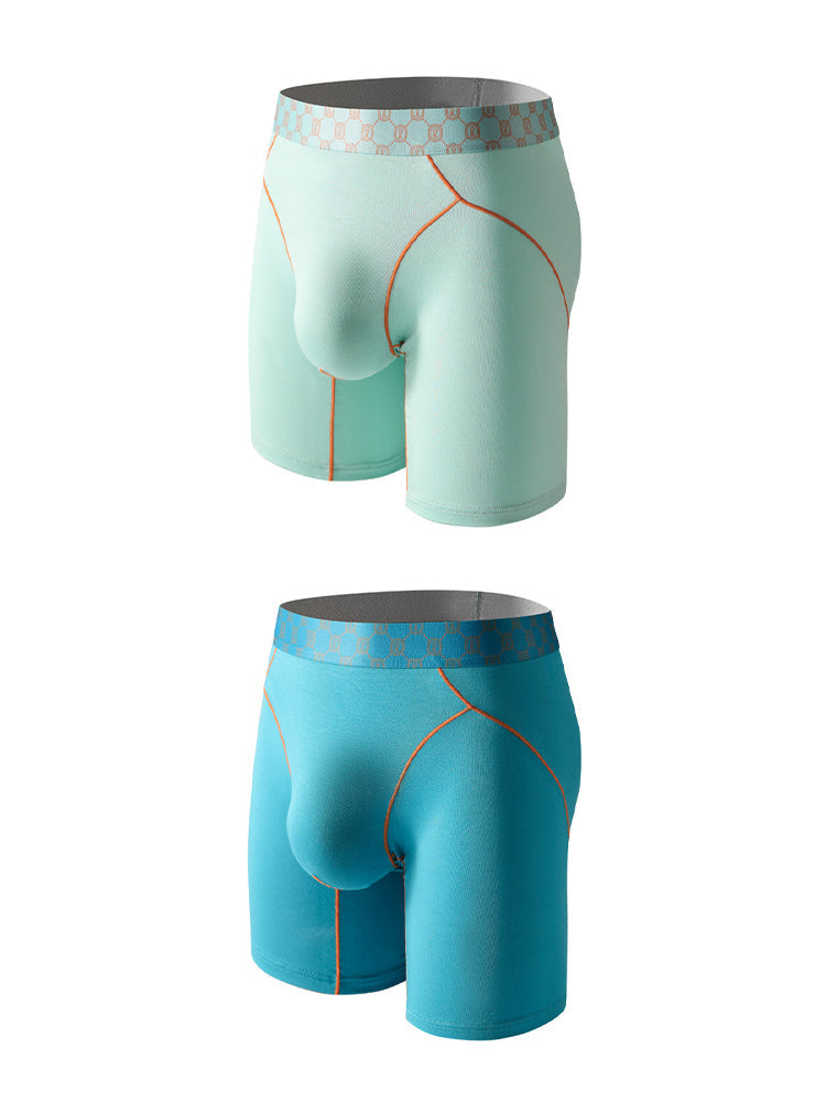 2 Pack Men's Ultra-Soft Anti-Chafing Stay-Put Fit Odor-Resistant Midway Briefs