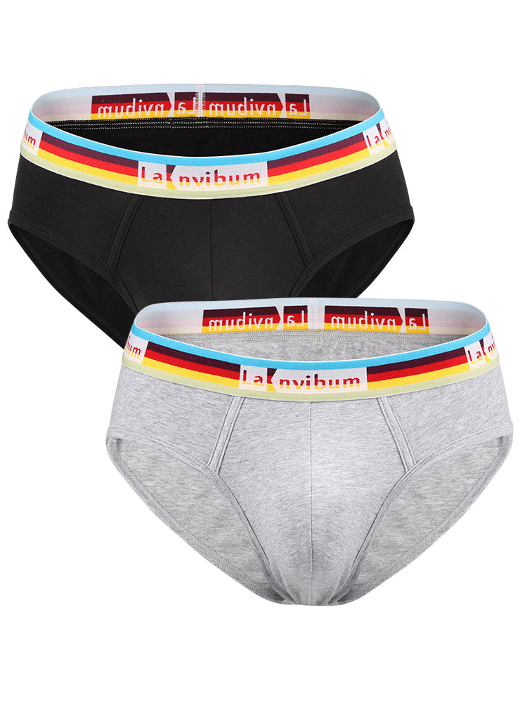 2 Pack Men’s U Pouch Rainbow Pride Briefs