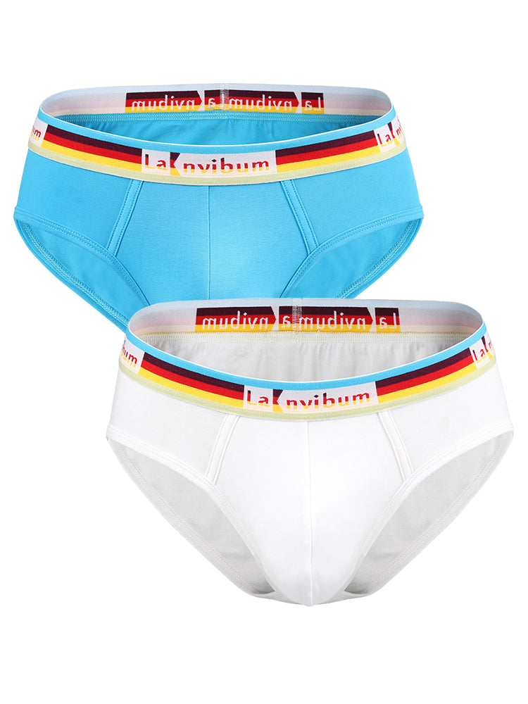2 Pack Men’s U Pouch Rainbow Pride Briefs